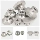 5 шт. M2M2.5 M3M4M5M6 304 накатанная гайка для большого пальца из нержавеющей стали с высокой головкой потайное отверстие сквозное отверстие рекламная декоративная най