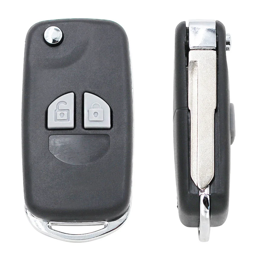 flip key shell Чехол с откидной крышкой и 2 кнопками для SUZUKI SX4 SWIFT GRAND VITARA ALTO - Цвет: flip key shell