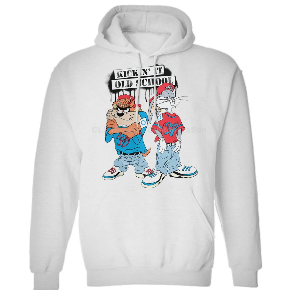 Taz & Bugs Bunny Old School Art Looney ttes Tee унисекс мужские и женские зимние Толстовки бесплатная