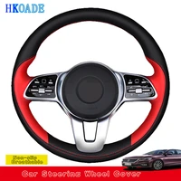 diy hand stitched soft genuine leather car steering wheel covers for mercedes benz a class 19 20 glc glb 2020 cls 2018 2020