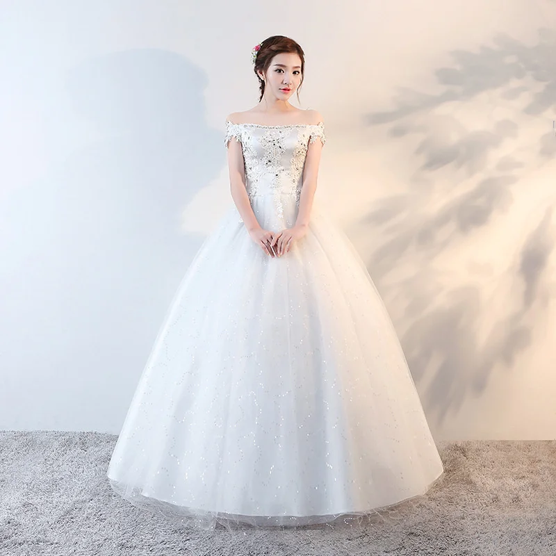

Wedding Dress 2021 New Bride Wedding Dress One Shoulder Lace Princess Qidi Wedding Dress Sexy And Fashionable