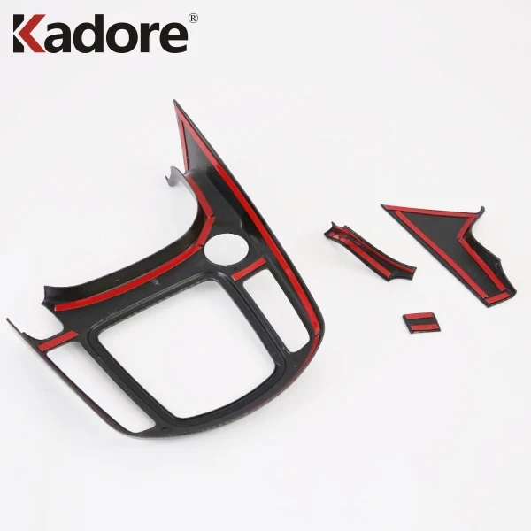 Для KIA SELTOS углеродное волокно панельная Накладка для коробки передач украшение автомобиля отделка интерьера аксессуары для автомобиля Стайлинг