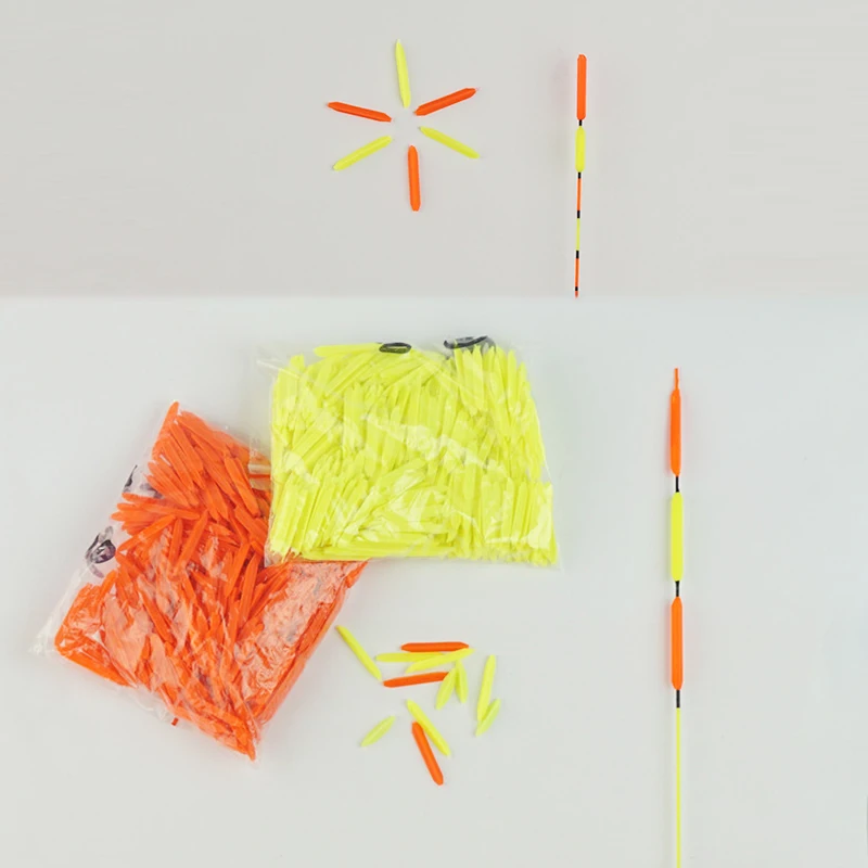 Yellow Orange Color DIY Conspicuous Triangular Diamond Shape Fishing Floats Drift Tail Fresh Water Fishing Tool Tool Accessories