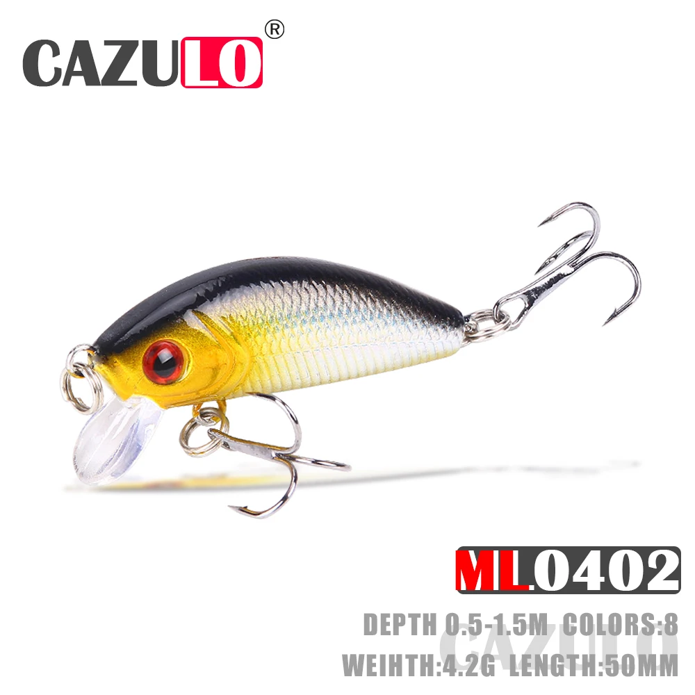 

Minnow Fishing Lure Accesorios Bait Weights 4.2g 5cm Isca Artificial Depth 0.5-1.5m Wobblers De Pesca For Pike Fish Goods Leurre