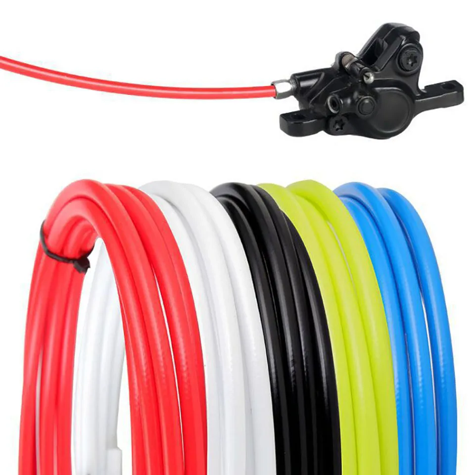 1 Set 2.5Mx5MM Mountain Bike Brake Hose Cable Kit Brake Hose Pipe Shell Hydraulic Disc Brake Hose Hose With Bicycle Hose Cutter