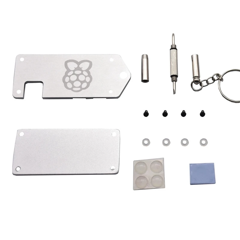 

For Raspberry Pi Zero 2 W Pi 0 2W Board Case Mini USB Cable Heak Sinks Protective Case ZV2 CNC Shell