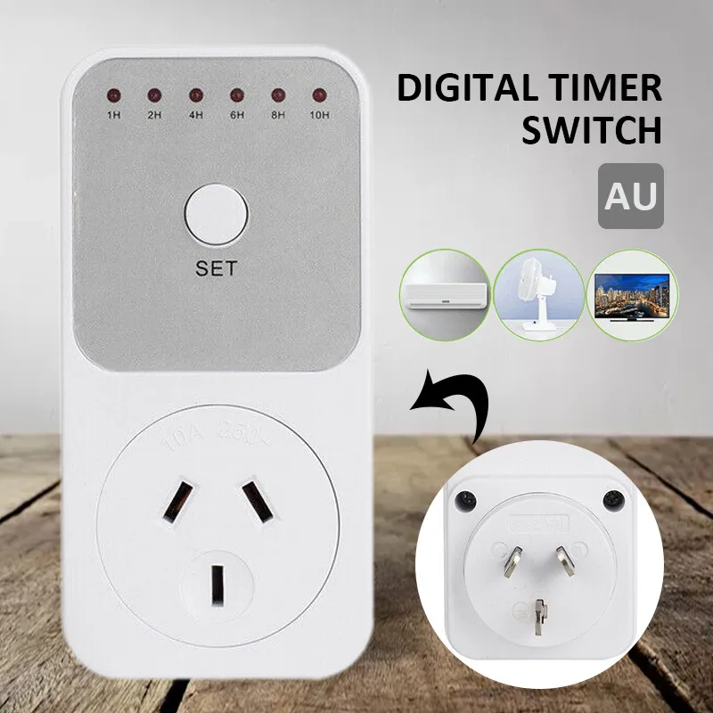 

AU Plug Digital Timer Switch Electronic Plug-in Timer Switch Socket Count Down For Computer Cooker Coffeemaker Indoor Lights