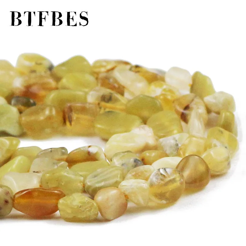 Желтый Опал естественный неправильной формы гравия 4 ~ 7 мм свободные бусины для