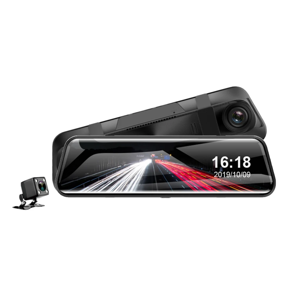 

10 Inches Mirror Dash Cam Car Camera Rear View Mirror Camera Touch Screen Full Ultra HD Driving recorder