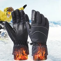 unisex ski gloves cycling mountain bicycle outdoor camping hiking motorcycle anti slip anti shock full finger velvet thickening