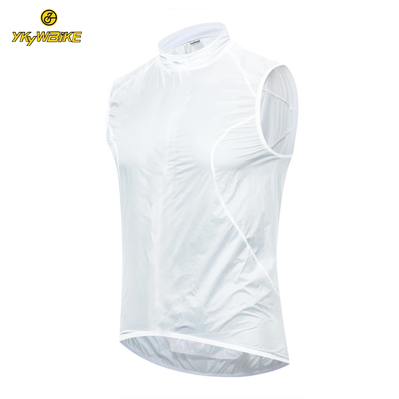 YKYWBIKE Мужская Черная велосипедная жилетка ветрозащитная Светоотражающая Одежда