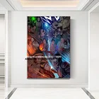 Плакат Mortal Kombat Scorpion Zero HD художественный постер на холсте картина на стену печать для фотографий декоративный подарок