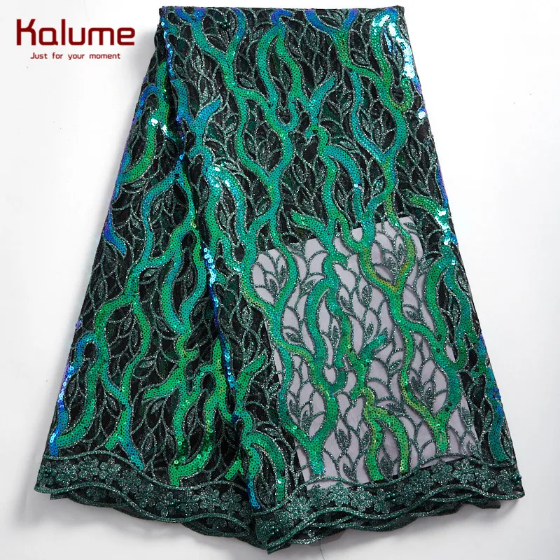 

Kalume African Lace Fabric Mesh French Lace Fabric High Quality Nigerian Tulle Lace Fabric For Wedding Party Lace Fabric H2349