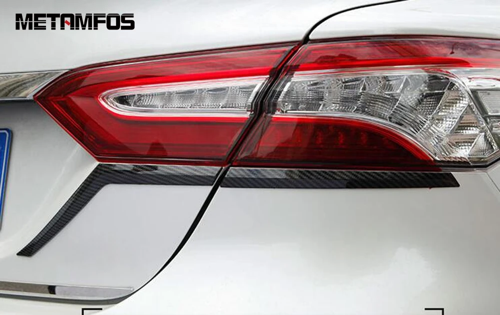 For Toyota Camry XV70 LE XLE 2017-2019 2020 Chrome Rear Light Lamp Taillamp Strip Molding Trim Exterior Accessories Car Styling |