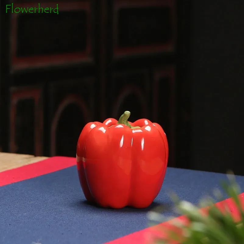 Керамическая фарфоровая чайная посуда трехцветные банки для зеленого перца