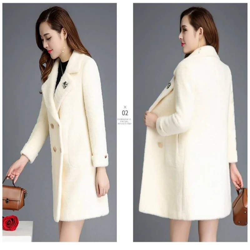 

Winter Fur Warm Coat Women 2021 Casual Style Autumn Winter Jacket Women Faux Fur Coat Slim Overcoat Female Long Coat