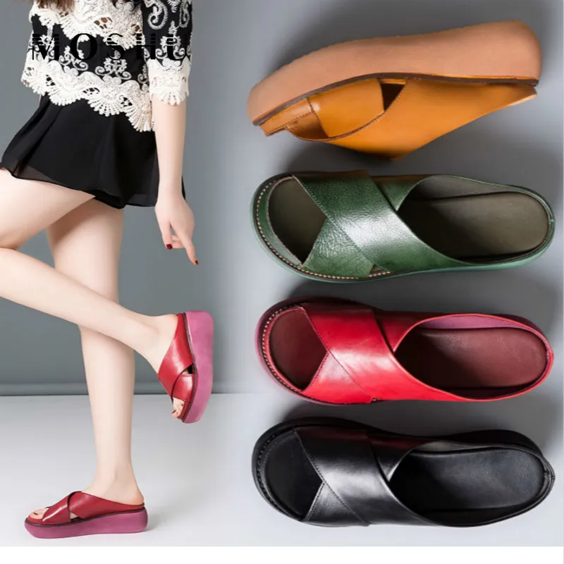 

Platform Sandals Women Summer Shoes PU Leather Wedges Sandalias Mujer Beach Shoes Female Slipper Slide Ladies Shoes Zapato Mujer