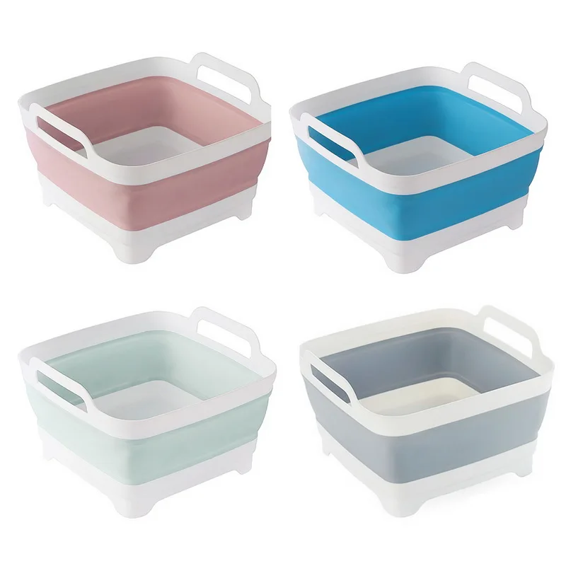 2020 умывальник для мытья овощей и фруктов кухонный продукт складная корзина слива