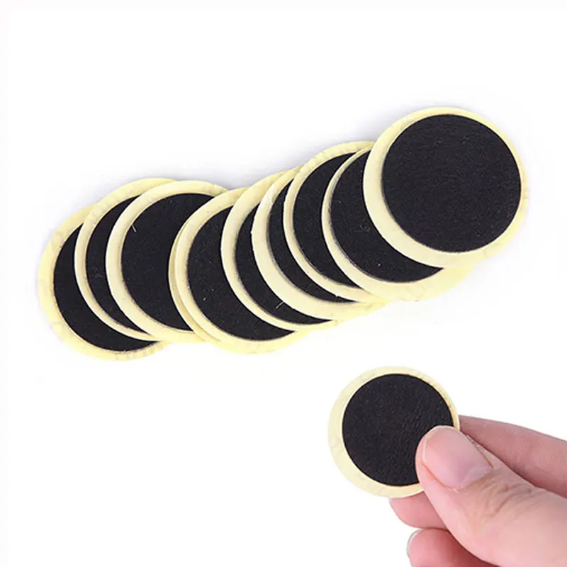 

10PCS Cycling Mountain/Road Bike Tyre Puncture Fast Repair Tools black Bicycle Inner Tire Patches Without Glue