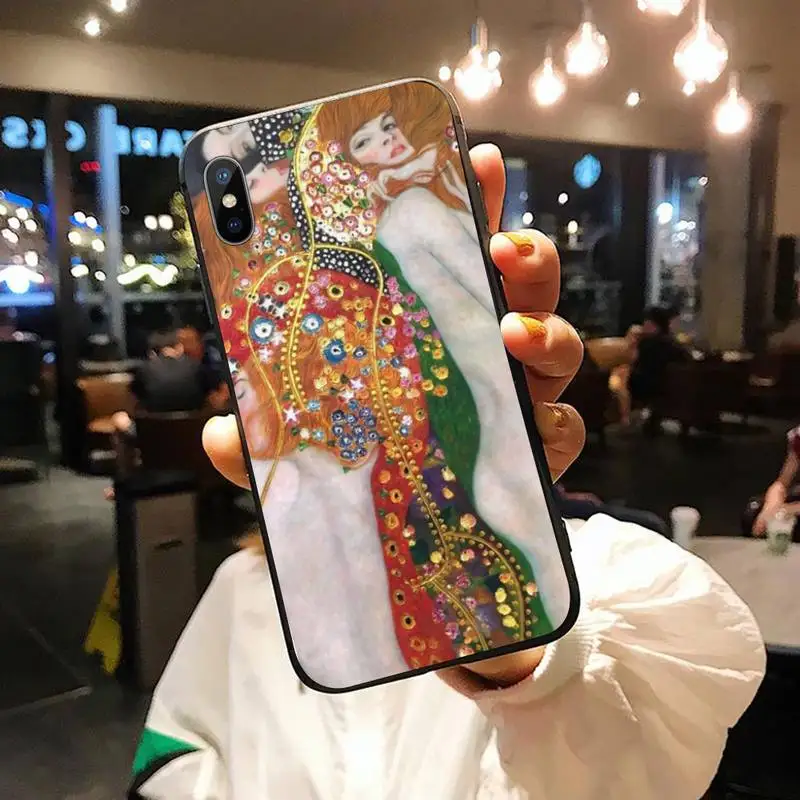 

Skrillex Gustav Klimt Famous Austrian painter high quality Phone Case for iPhone 11 12 pro XS MAX 8 7 6 6S Plus X 5S SE 2020 XR