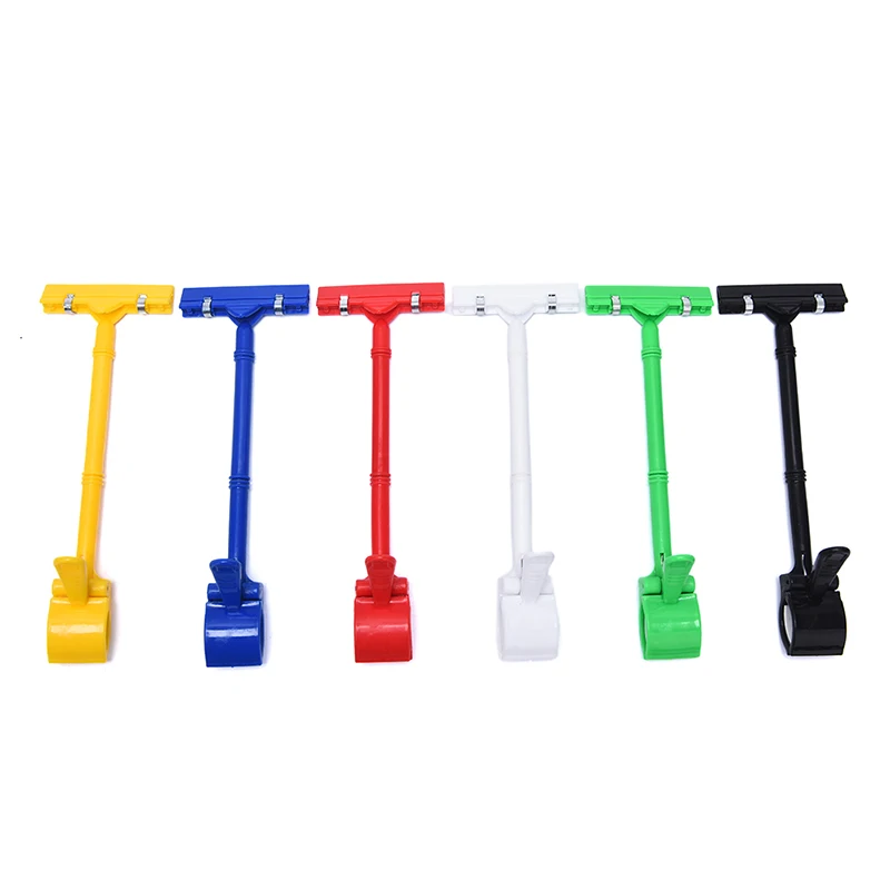 Price Card Tag Stand Plastic Sign Holder Advertising Display Clip Name Label Racks Supermarket Clips | Канцтовары для офиса и