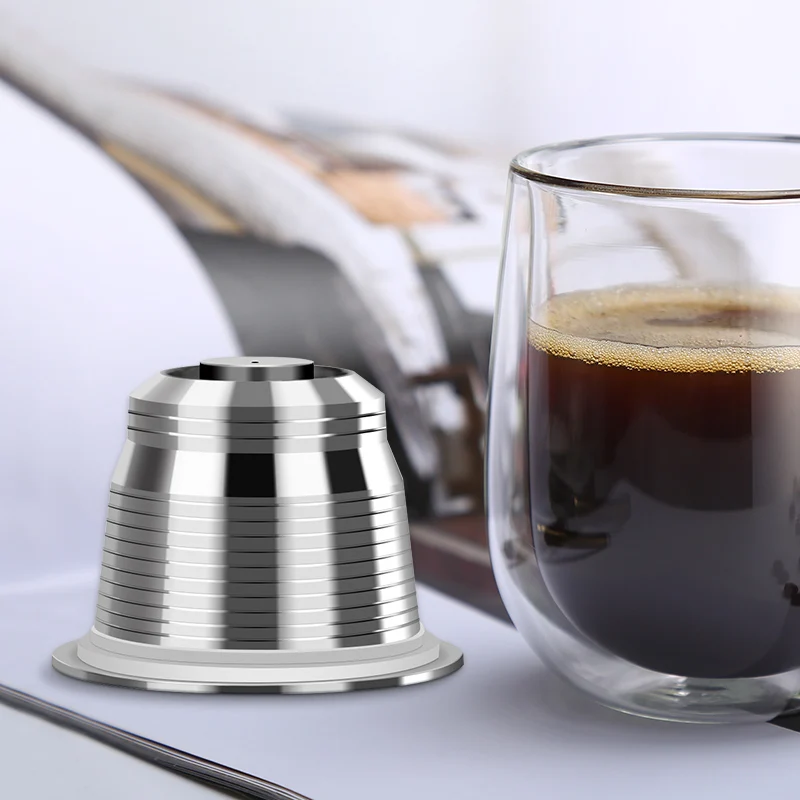 Капсулы для кофемашины nespresso 1 Набор капсульные фильтры для кофе из нержавеющей стали для Nespresso многоразовая кофейная чашка ложка для nesкафе машина многоразовые кронштейны