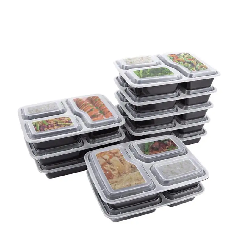 10 шт пластиковый контейнер контейнеры для готовки еды Bento коробки одноразовые