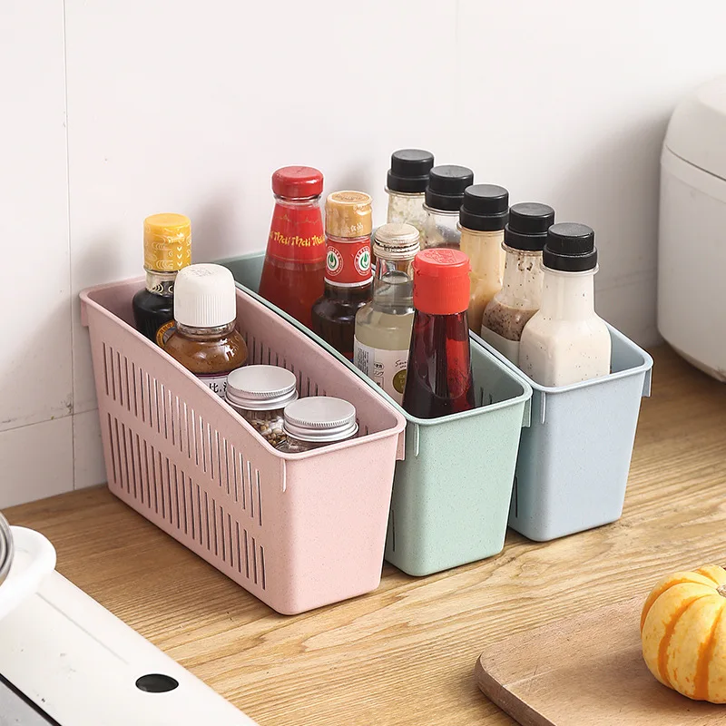 4 Holes Basket Fridge organizer Retractable drawer Drink Bottle Holder Vegetable Storage Drain Frige Kitchen Organizer | Дом и сад