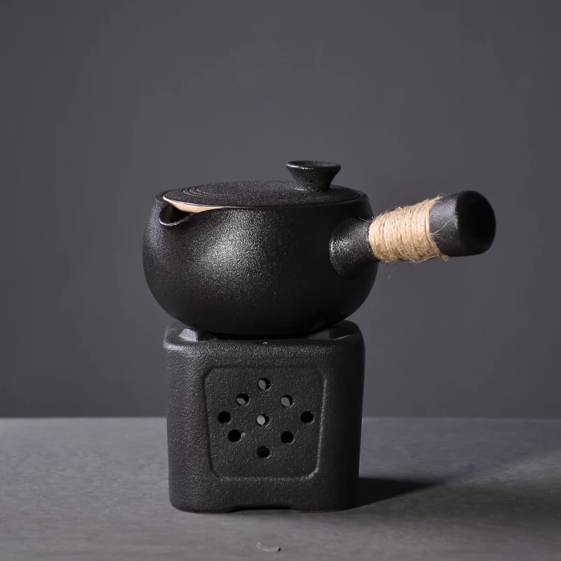 LUWU черная глиняная посуда керамический чайник kyusu китайский для напитков 500