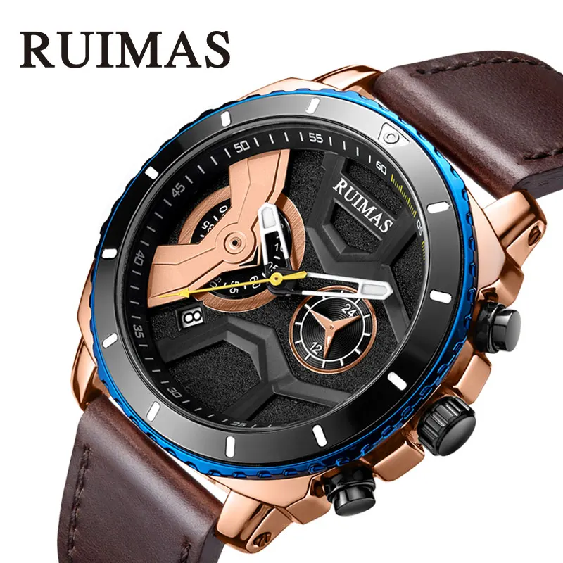 Модные мужские спортивные часы золотые наручные из нержавеющей стали милитари