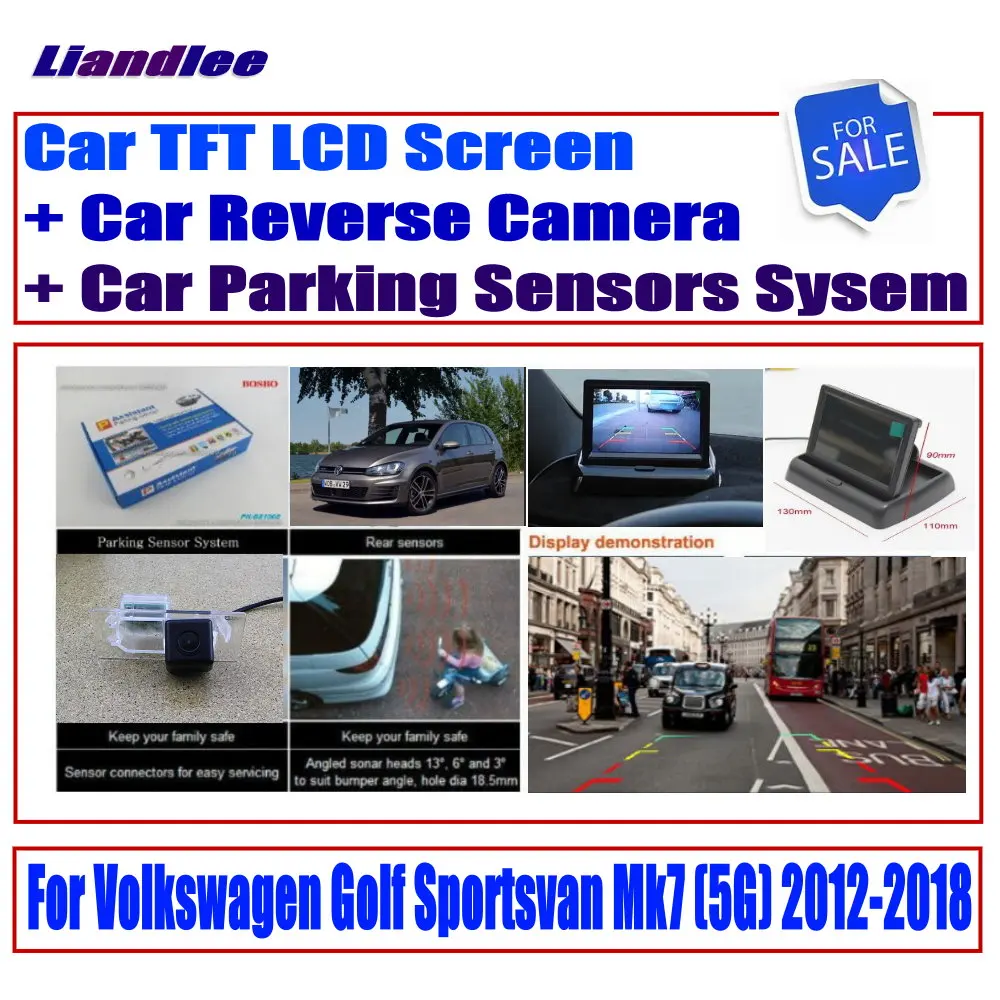 

For Volkswagen VW Golf Sportsvan Mk7 (5G) 2012-2018 Reverse Camera / Digital Parking Sensors System / Monitor Display