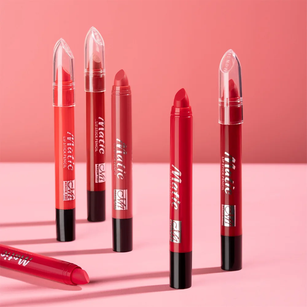 

Lipstick Pen Matte Lipstick Pencil New Make Up Rotating Lipstick Pen Waterproof Long Lasting Sexy Red Lipstick Pen