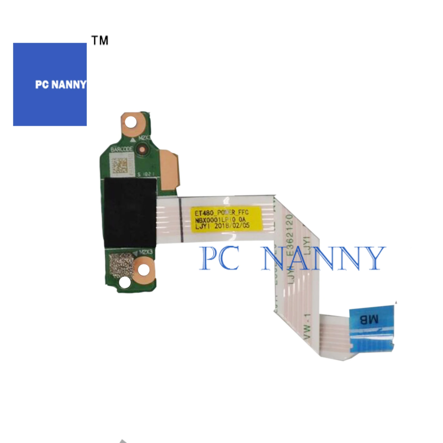 

PCNANNY для Thinkpad T480 плата кнопки питания 01YR507 NS-B501 крышка веб-камеры