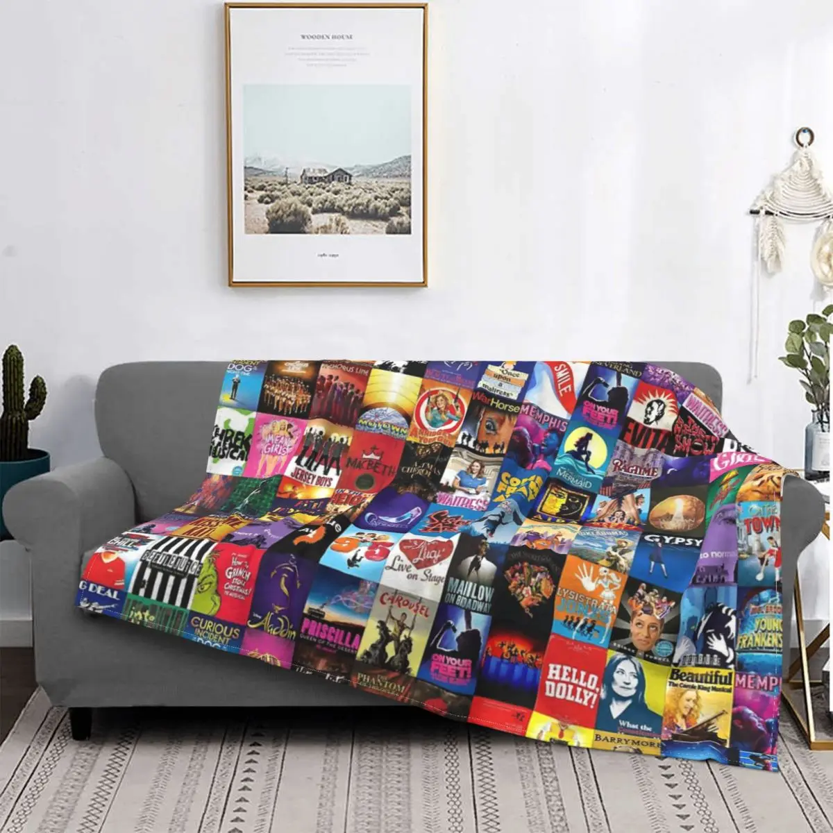 

Manta de cine en vivo, a cuadros para cama colcha, manta de picicnic, 150