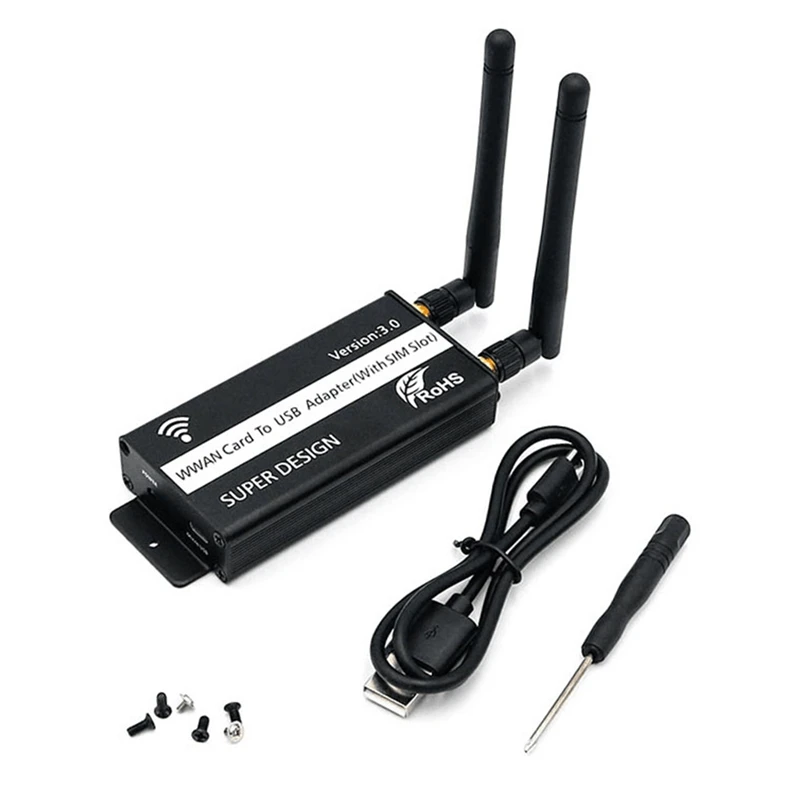 Беспроводной адаптер NGFF M.2 Key B к USB со слотом для Sim-карты модуля WWAN/LTE/4G настольного