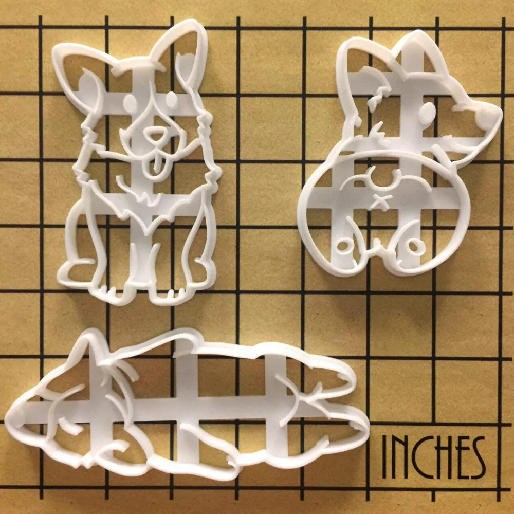 Симпатичные формочки для печенья в форме корги сделай сам Детская форма выпечки