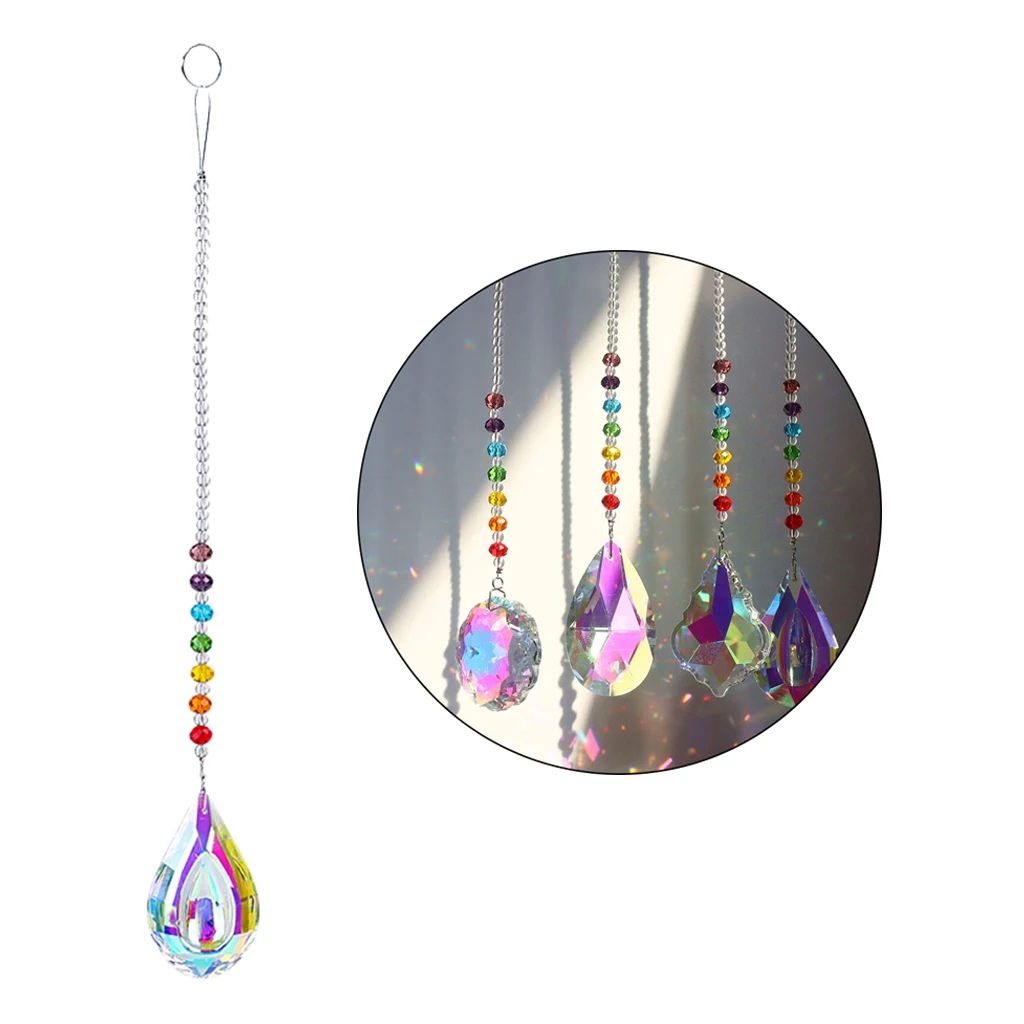 

Crystal Chandelier Window Prism Rainbow Maker Office Car ing