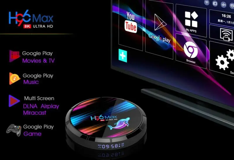 H96 MAX RK3318 Smart TV BOX 1080P Android 9.0 4GB 128GB Media Player 4K Bluetooth Wifi Google Assistant Netflix Quad Core Box |