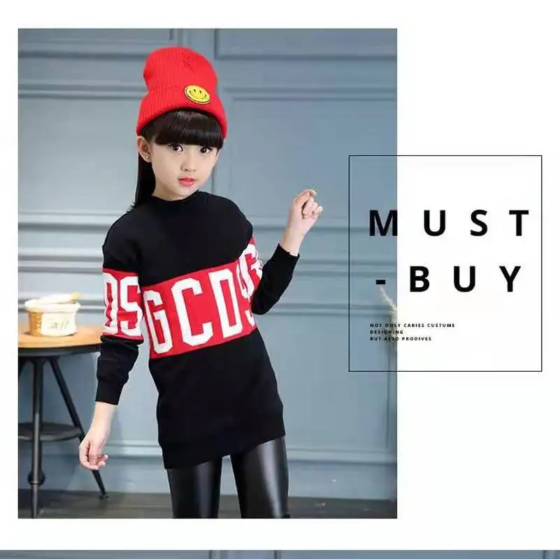 2019 свитер детские свитера осенние с высоким воротником для девочек пуловер