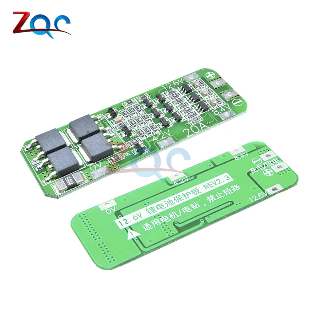 

3S 20A 12.6V Li-ion Lithium Battery 18650 Charger Module PCB BMS Protection Board for PMW Motor Lipo Cell Module
