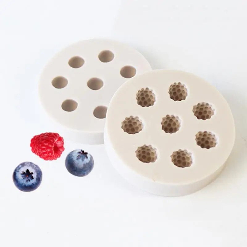 Украшение торта шоколадная Малина Форма 3D фрукты Клубника черника силиконовая