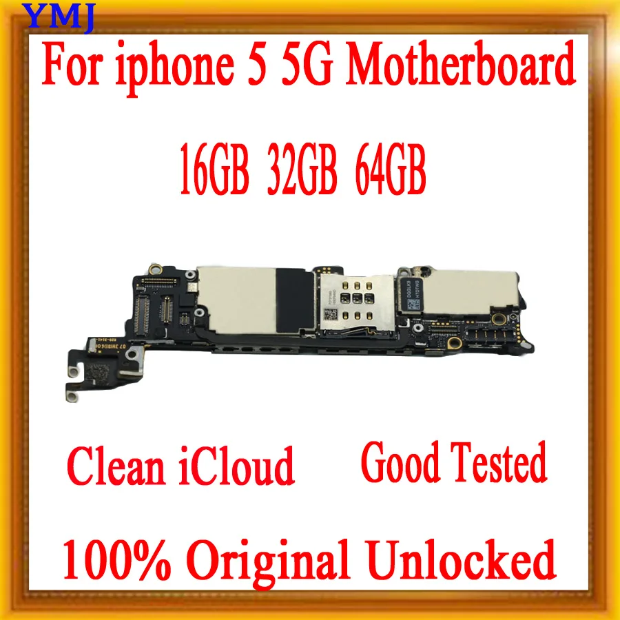 Для iphone 5 5g материнская плата 16 Гб/32 ГБ/64 ГБ с системой IOS, с полным чипом для iphone 5 Logic boards unlocke