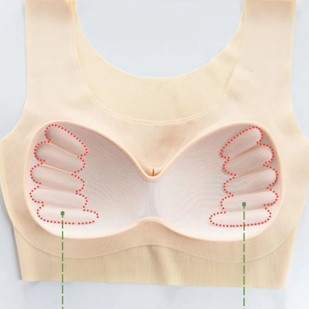 Женское Бесшовное нижнее белье костюм сборка не стальное кольцо ударопрочный