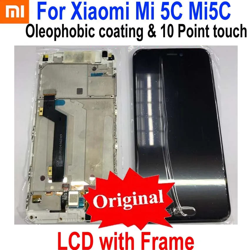 Оригинал лучшее рабочее для Xiaomi 5C Mi5C ЖК дисплей сенсорный экран дигитайзер
