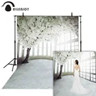 Фон для фотосъемки Allenjoy Весна Свадьба Белый цветок дерево окно фон фотостудия Фотофон реквизит для фотосъемки