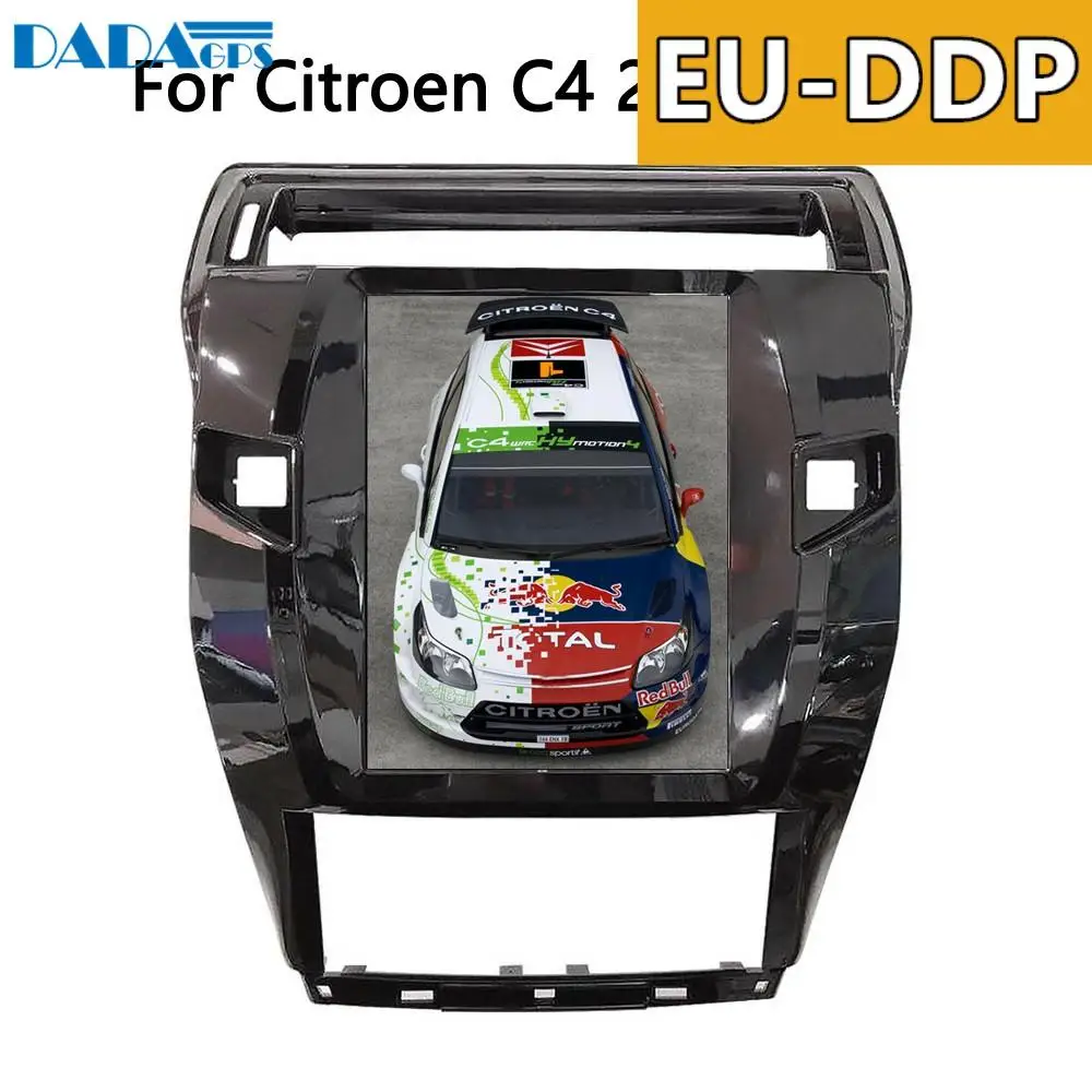 

10.4"Tesla style ISP Screen Android 7.1 Car multimedia Radio player For Citroen C4 Quatre Triumph 2004-2012 GPS Map Navigation
