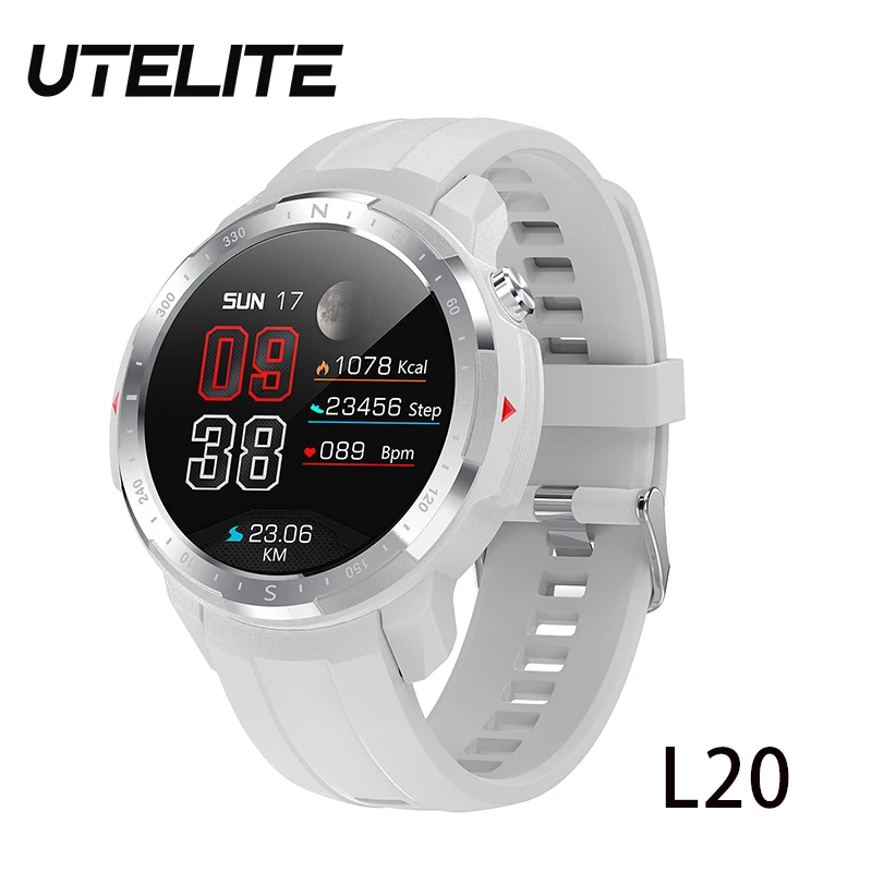 

Смарт-часы UTELITE L20 с Bluetooth, IP68, 450 мАч