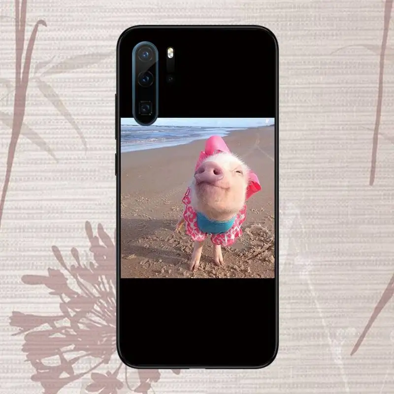 

Funny cute little pink pet animal Phone Case Funda For Huawei P9 P10 P20 P30 Lite 2016 2017 2019 plus pro P smart