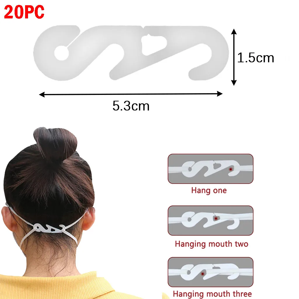 

1/10/20/30pcs Adjustable Anti-slip Mask Ear Grips Extension Hook Retainer For Mouth Face Relieving Wearing Ears Pressure&pain