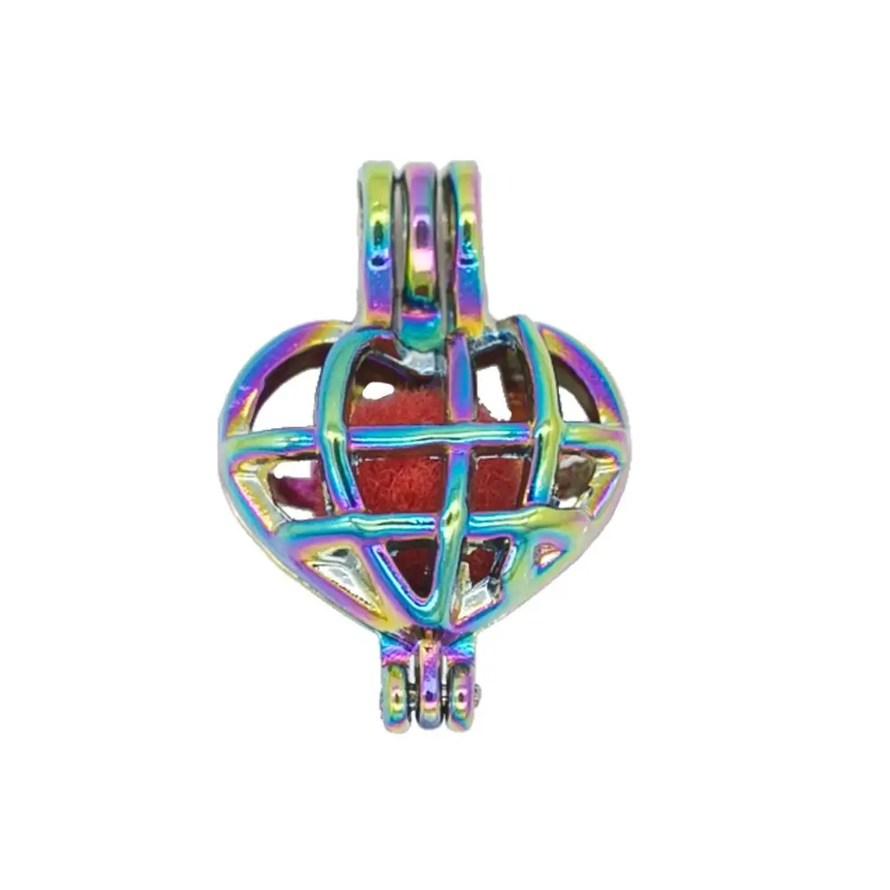 5 шт. цветная клетчатая жемчужная подвеска в форме клеток диффузор эфирного масла